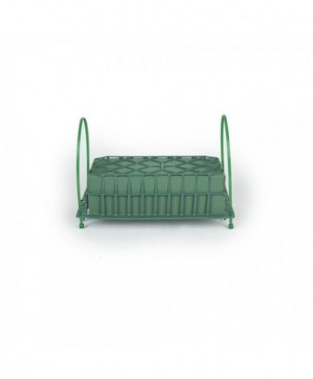 REJILLA CABEZAL 1 PASTILLA CON MOSY+PINCHOS+ BRIDAS  23x11x7cm VERDE