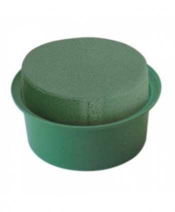 BANDEJA CILINDRICA 1/8 PASTILLA + MOSY  Ø 6 cm  VERDE