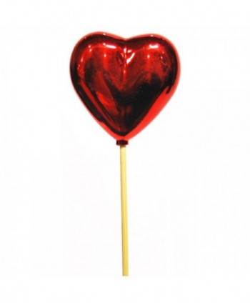 PIN CORAZON BRILLANTE Ø  6,5 cm x 50 cm  ROJO